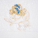 Kryżma terry Angel niebieska kokarda 100x150 cm TM Jarosław Kryżma terry Angel niebieska kokarda 100x150 cm TM Jarosław